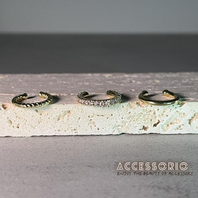 ╶◇╴拾飾 Accessorio 現貨  三件式 無耳洞 S925 耳骨夾-細節圖2