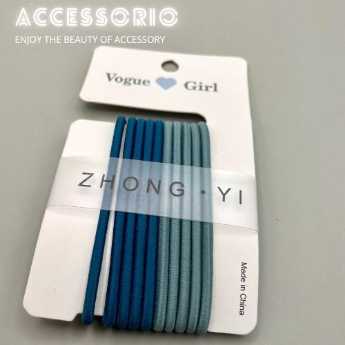 ╶◇╴拾飾 Accessorio 現貨  繽紛色彩高彈力髮圈 一組10個-細節圖5