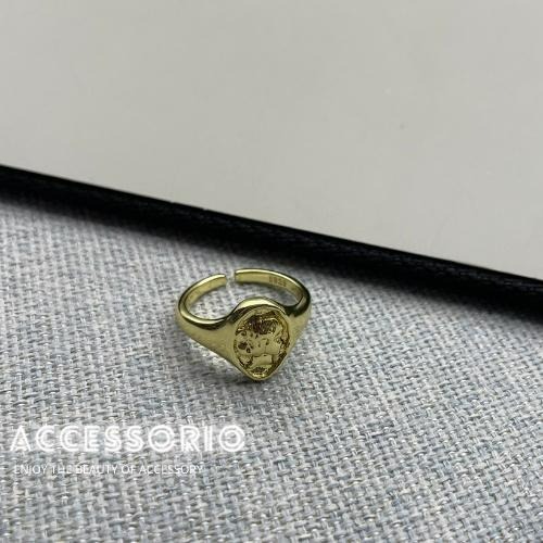 ╶◇╴拾飾 Accessorio 現貨  金色人像 開口可調式 戒指-細節圖2