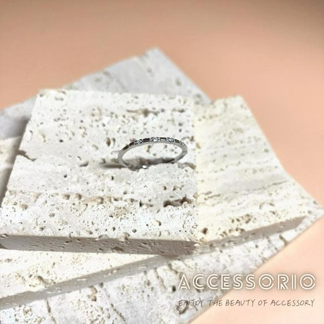 ╶◇╴拾飾 Accessorio 現貨  S925純銀鍍14K金 輕奢排鑽開口戒指-細節圖5