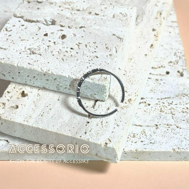 ╶◇╴拾飾 Accessorio 現貨  S925純銀鍍14K金 輕奢排鑽開口戒指-細節圖6