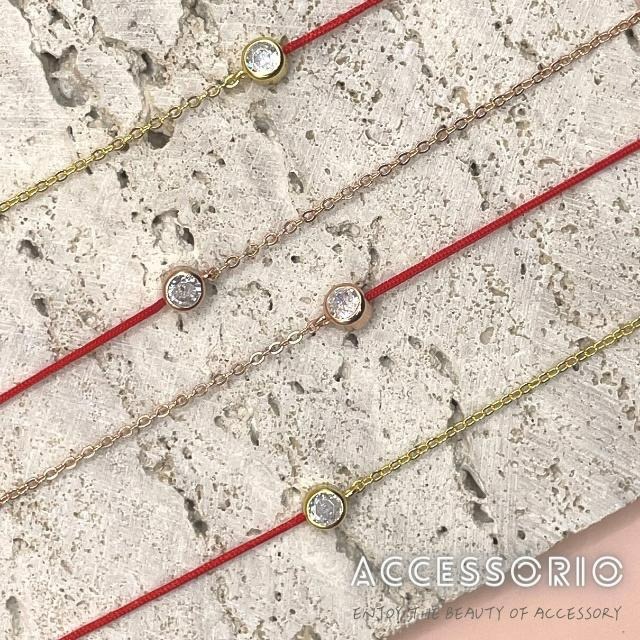 ╶◇╴拾飾 Accessorio 現貨  新鮮出爐 台北霞海城隍廟 S925純銀祈福紅線手鍊-細節圖3
