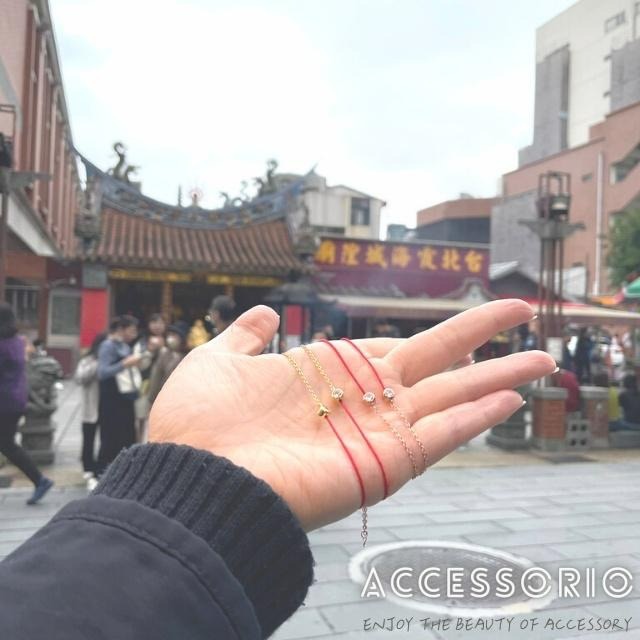 ╶◇╴拾飾 Accessorio 現貨  新鮮出爐 台北霞海城隍廟 S925純銀祈福紅線手鍊-細節圖5