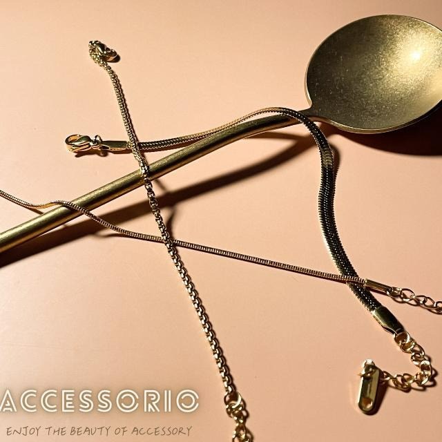 ╶◇╴拾飾 Accessorio 現貨  鈦鋼 扁平蛇骨 八角蛇骨 盒子手鍊-細節圖4