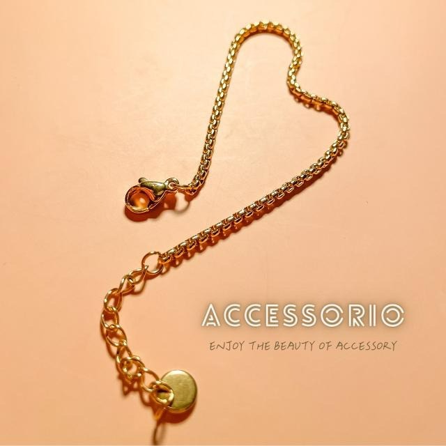 ╶◇╴拾飾 Accessorio 現貨  鈦鋼 扁平蛇骨 八角蛇骨 盒子手鍊-細節圖7