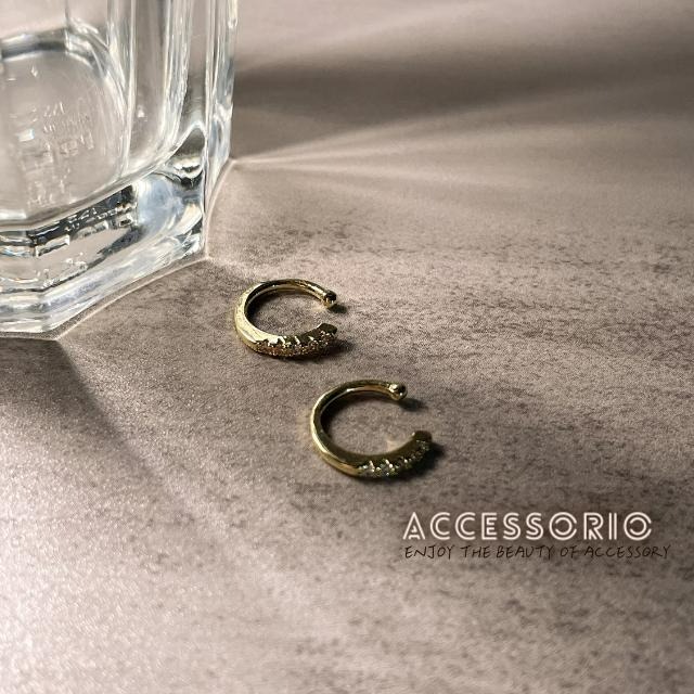 ╶◇╴拾飾 Accessorio 現貨  鋯石耳骨夾-細節圖2