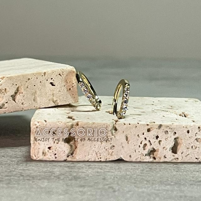 ╶◇╴拾飾 Accessorio 現貨  鋯石耳骨夾-細節圖3