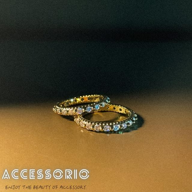 ╶◇╴拾飾 Accessorio 現貨  鍍18K金 輕奢鑲鋯石 戒指-細節圖5
