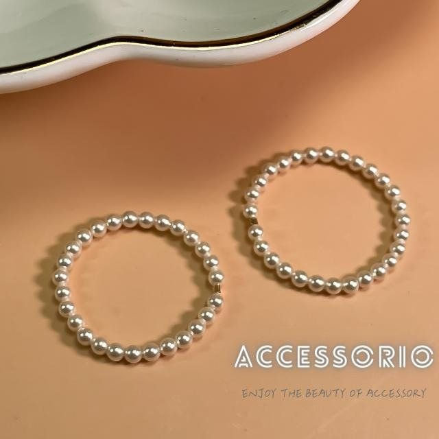 ╶◇╴拾飾 Accessorio 現貨  施華洛世奇珍珠戒指 線戒-細節圖2