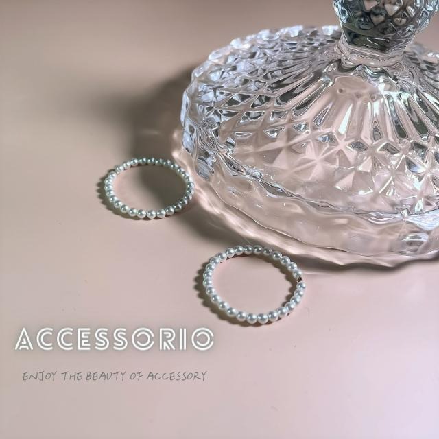 ╶◇╴拾飾 Accessorio 現貨  施華洛世奇珍珠戒指 線戒-細節圖4