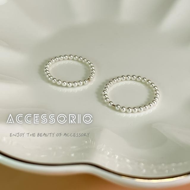 ╶◇╴拾飾 Accessorio 現貨  施華洛世奇珍珠戒指 線戒-細節圖6