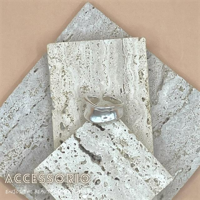 ╶◇╴拾飾 Accessorio 現貨  S925純銀 不規則寬戒指-細節圖3