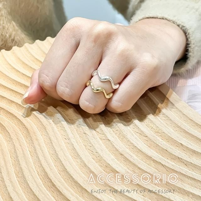 ╶◇╴拾飾 Accessorio 現貨  不規則細戒 S925純銀開口可調整戒指-細節圖2