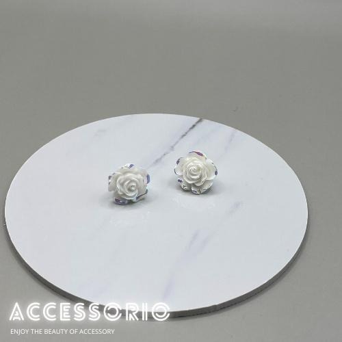 ╶◇╴拾飾 Accessorio 現貨  山茶花系列 925銀針耳環-細節圖2