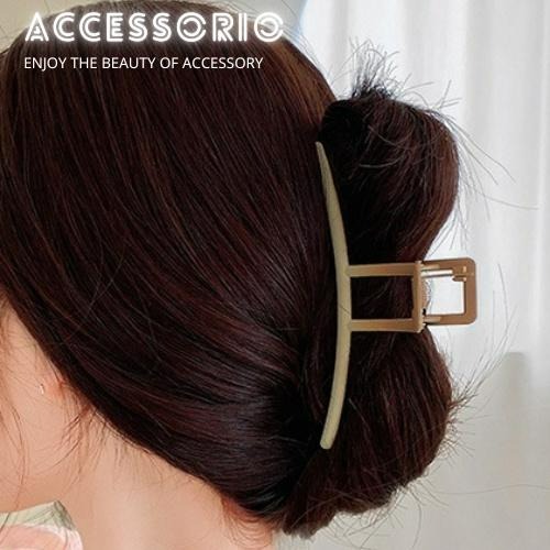 ╶◇╴拾飾 Accessorio 現貨  漸層色霧面材質 金屬鯊魚夾-細節圖6