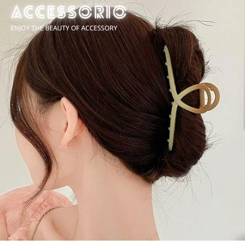 ╶◇╴拾飾 Accessorio 現貨  漸層色霧面材質 金屬鯊魚夾-細節圖7