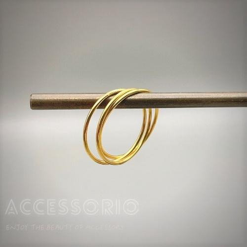 ╶◇╴拾飾 Accessorio 現貨  簡約 鈦鋼三環戒指-細節圖5