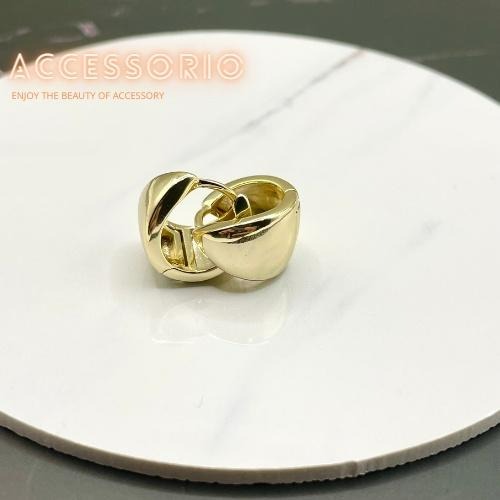 ╶◇╴拾飾 Accessorio 現貨  簡約百搭 亮面環形耳環-細節圖4