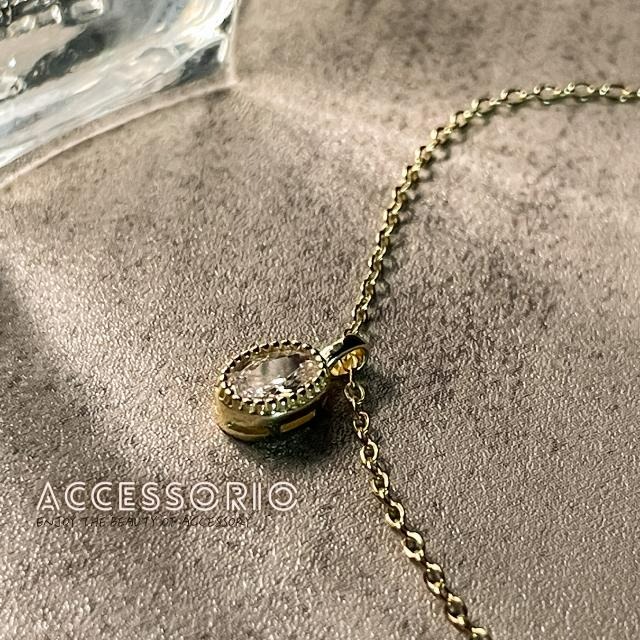 ╶◇╴拾飾 Accessorio 現貨  天使的眼淚 INS風 S925純銀鍍14K金 女手鍊-細節圖3