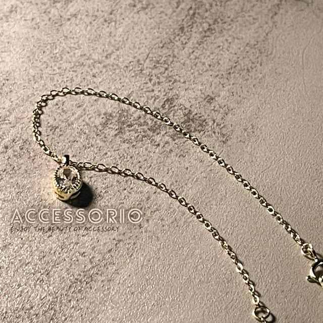 ╶◇╴拾飾 Accessorio 現貨  天使的眼淚 INS風 S925純銀鍍14K金 女手鍊-細節圖4