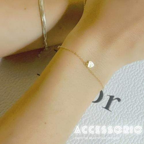 ╶◇╴拾飾 Accessorio 現貨  S925鍍金 愛戀細手鍊-細節圖3