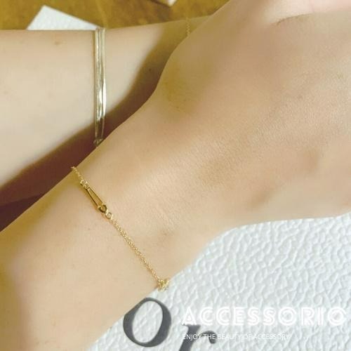 ╶◇╴拾飾 Accessorio 現貨  S925鍍金 愛戀細手鍊-細節圖5