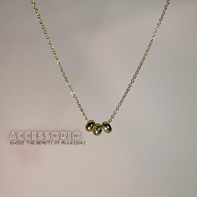 ╶◇╴拾飾 Accessorio 現貨  小金豆 INS百搭項鍊-細節圖2