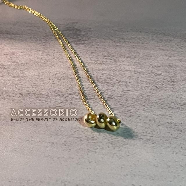 ╶◇╴拾飾 Accessorio 現貨  小金豆 INS百搭項鍊-細節圖3