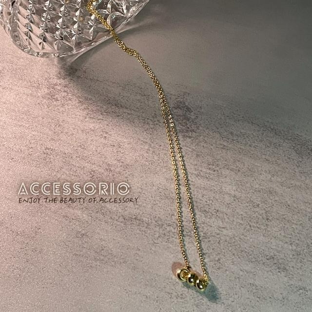 ╶◇╴拾飾 Accessorio 現貨  小金豆 INS百搭項鍊-細節圖6