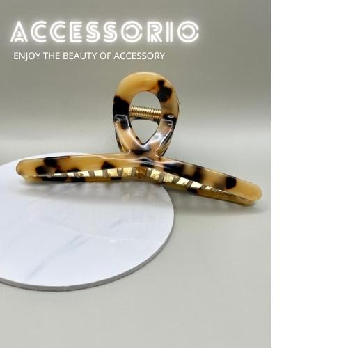 ╶◇╴拾飾 Accessorio 現貨  高質感韓國 醋酸鯊魚夾 抓夾 髮飾 後腦勺髮夾 交叉髮夾-細節圖5