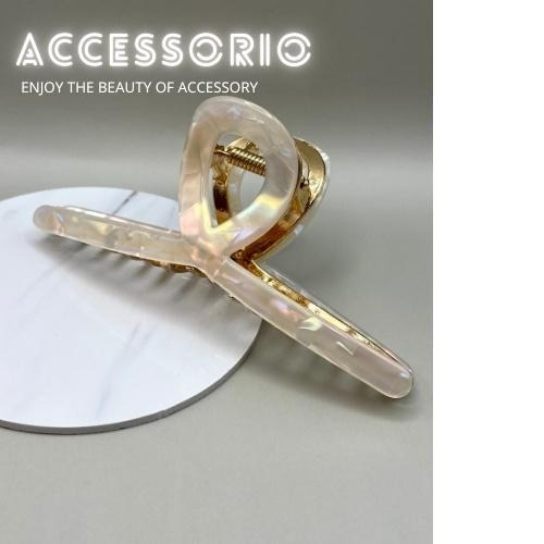 ╶◇╴拾飾 Accessorio 現貨  高質感韓國 醋酸鯊魚夾 抓夾 髮飾 後腦勺髮夾 交叉髮夾-細節圖6