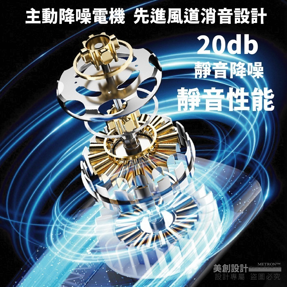 夏天新潮流 掛脖風扇 八核電機 環繞風 五檔風量 大電池容量 靜音 低功耗 冷風扇 USB風扇 Type-C充電-細節圖6