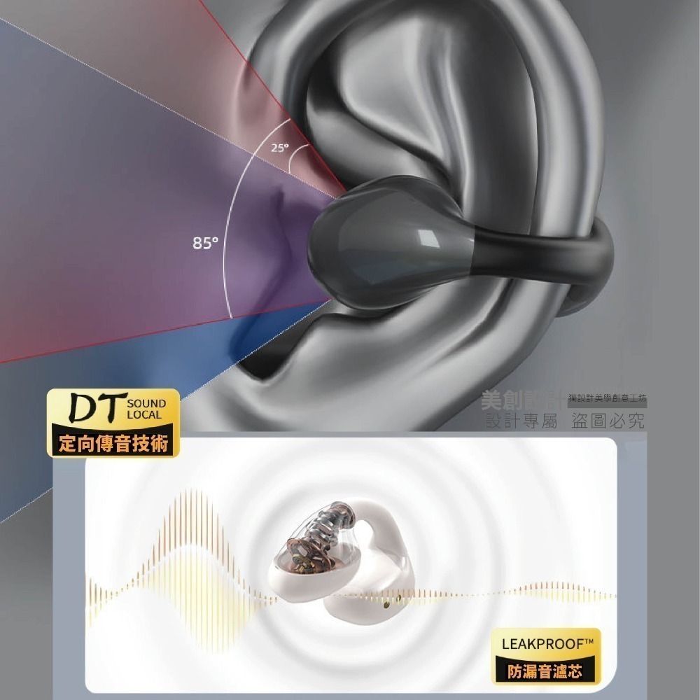 S12真無線 藍芽耳機 定向傳音 不入耳 全景立體聲 降噪 高清通話 防漏 運動耳機 METRON 快速出貨 質量保証-細節圖6