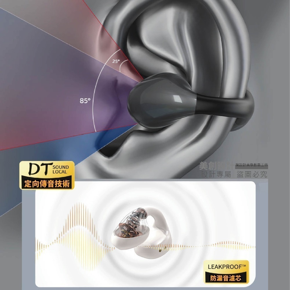 METRON 快速出貨 質量保証 S12真無線 藍芽耳機 定向傳音 不入耳 全景立體聲 降噪 高清通話 防漏 運動耳機-細節圖6