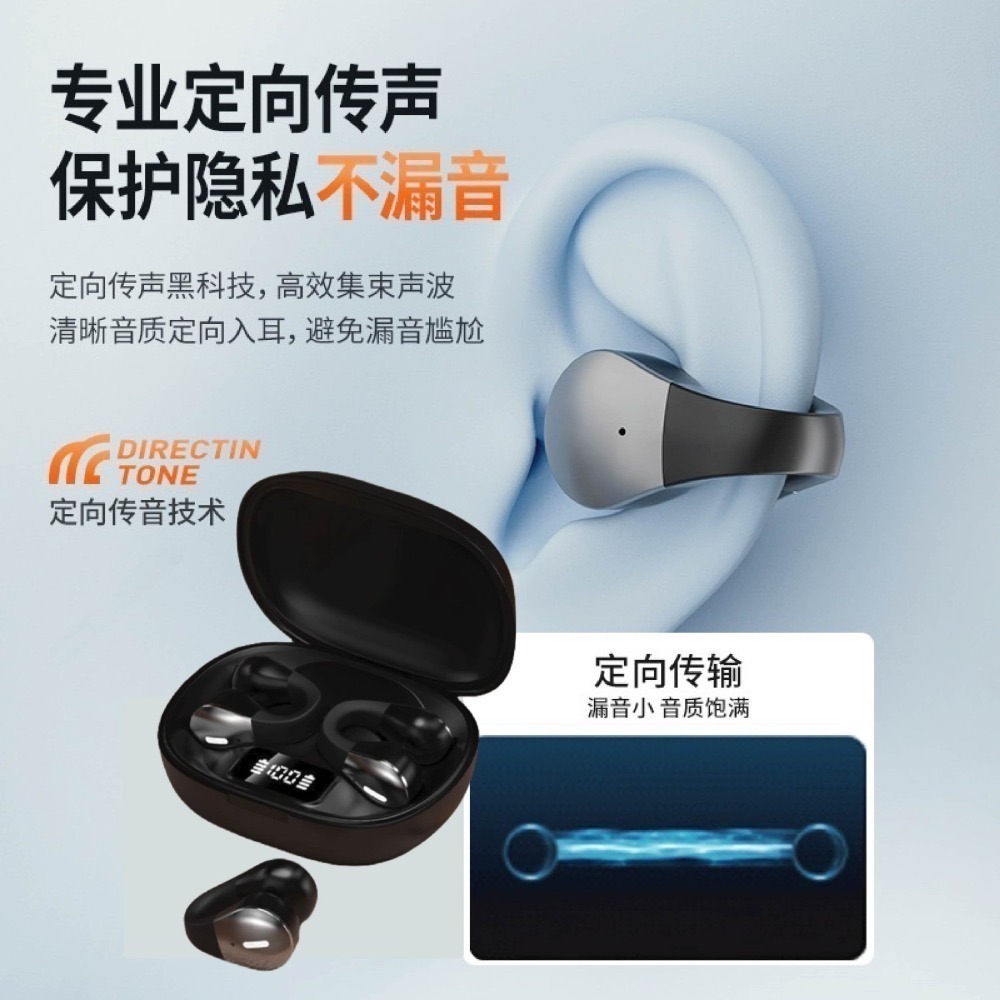 美創靈動環 真無線 藍牙耳機 W600 PRO 定向傳音 不漏音 影院級立體環繞音效 不入耳 舒適佩戴 運動耳機-細節圖3