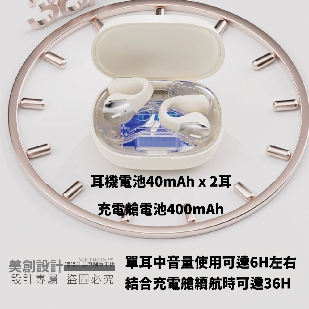 美創靈動環 真無線 藍牙耳機 W600 PRO 定向傳音 不漏音 影院級立體環繞音效 不入耳 舒適佩戴 運動耳機-細節圖4