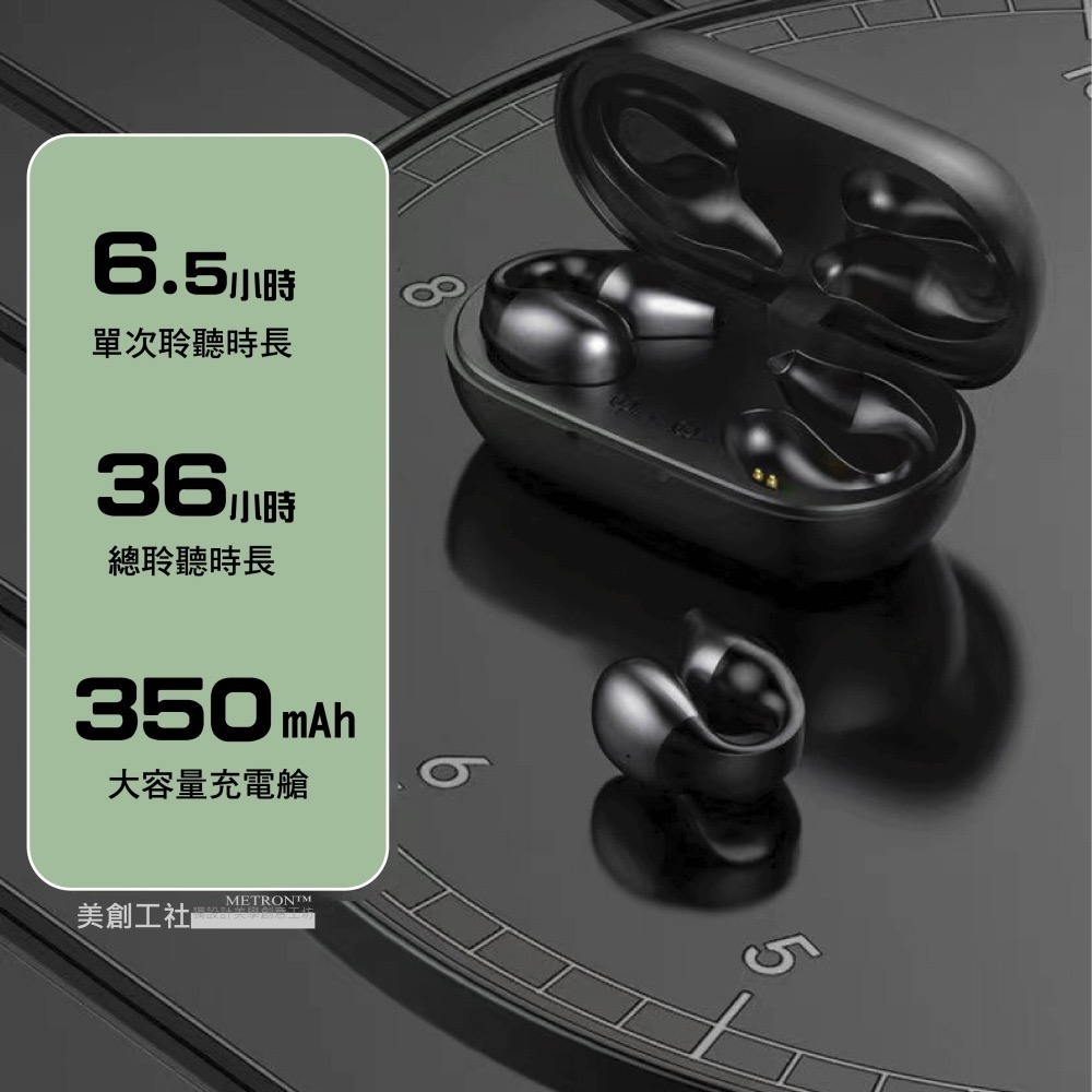 S03藍芽耳機 BT5.2 真無線 不入耳 夾耳式 高清通話 彈性舒適佩戴 運動耳機 藍牙耳機-細節圖10