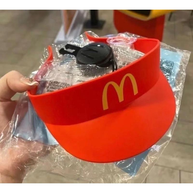 《胖胖ㄉ狗狗》*現貨*麥當勞帽子 寵物用品 裝飾 頭飾 玩具 麥當勞店員 遮陽帽-細節圖2