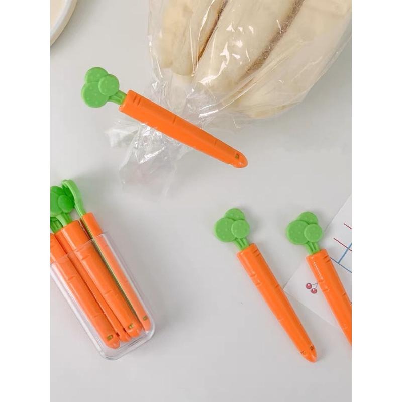 《胖胖ㄉ狗狗》*現貨*胡蘿蔔封口夾 冰箱貼 5個裝 居家生活 居家用品 居家裝飾-細節圖2