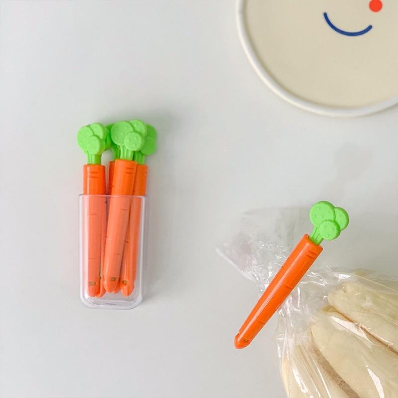 《胖胖ㄉ狗狗》*現貨*胡蘿蔔封口夾 冰箱貼 5個裝 居家生活 居家用品 居家裝飾-細節圖5