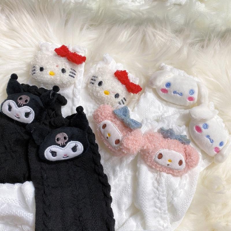 《胖胖ㄉ狗狗》*現貨*三麗鷗系列立體襪 襪子 大耳狗 美樂蒂 庫洛米 kitty 凱蒂-細節圖8