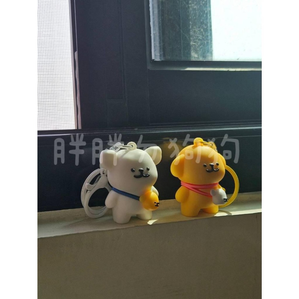 《胖胖ㄉ狗狗》*現貨*背包小狗鑰匙圈 線條小狗 掛件 掛飾 情侶 閨蜜 可愛 卡通 送禮推薦-細節圖2