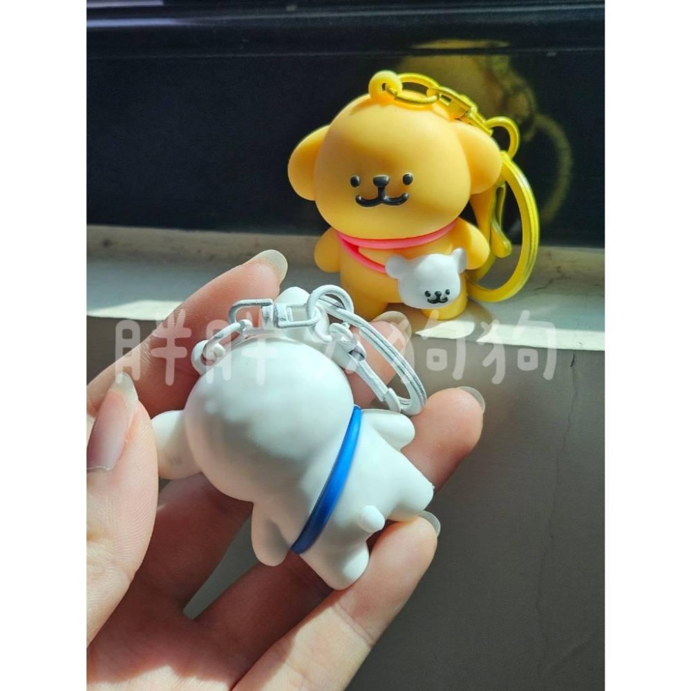 《胖胖ㄉ狗狗》*現貨*背包小狗鑰匙圈 線條小狗 掛件 掛飾 情侶 閨蜜 可愛 卡通 送禮推薦-細節圖4