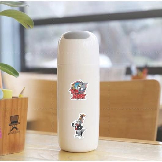 《胖胖ㄉ狗狗》*現貨*貓和老鼠貼紙 手帳 diy 卡通 可愛 手繪貼紙 防水 行李箱 水杯 筆電 手帳素材-細節圖4