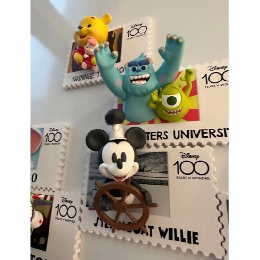 《胖胖ㄉ狗狗》✨現貨，正版授權✨迪士尼100週年郵票盲盒 冰箱貼 復古郵票系列 收藏 擺件-細節圖4