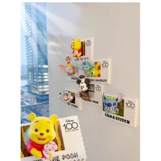 《胖胖ㄉ狗狗》✨現貨，正版授權✨迪士尼100週年郵票盲盒 冰箱貼 復古郵票系列 收藏 擺件-細節圖5