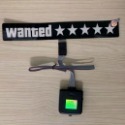 JDM 汽車貼紙 汽車冷光貼 LED 閃爍貼紙 五星 wanted 車貼 聲控 發光 日系改裝風-規格圖2