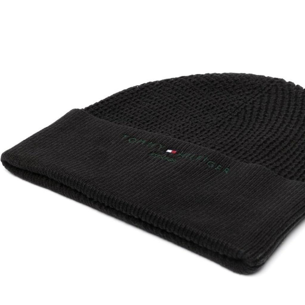 TOMMY HILFIGER HORIZON 羅紋刺繡套頭帽 TH新款 HORIZON BEANIE MENS-細節圖2