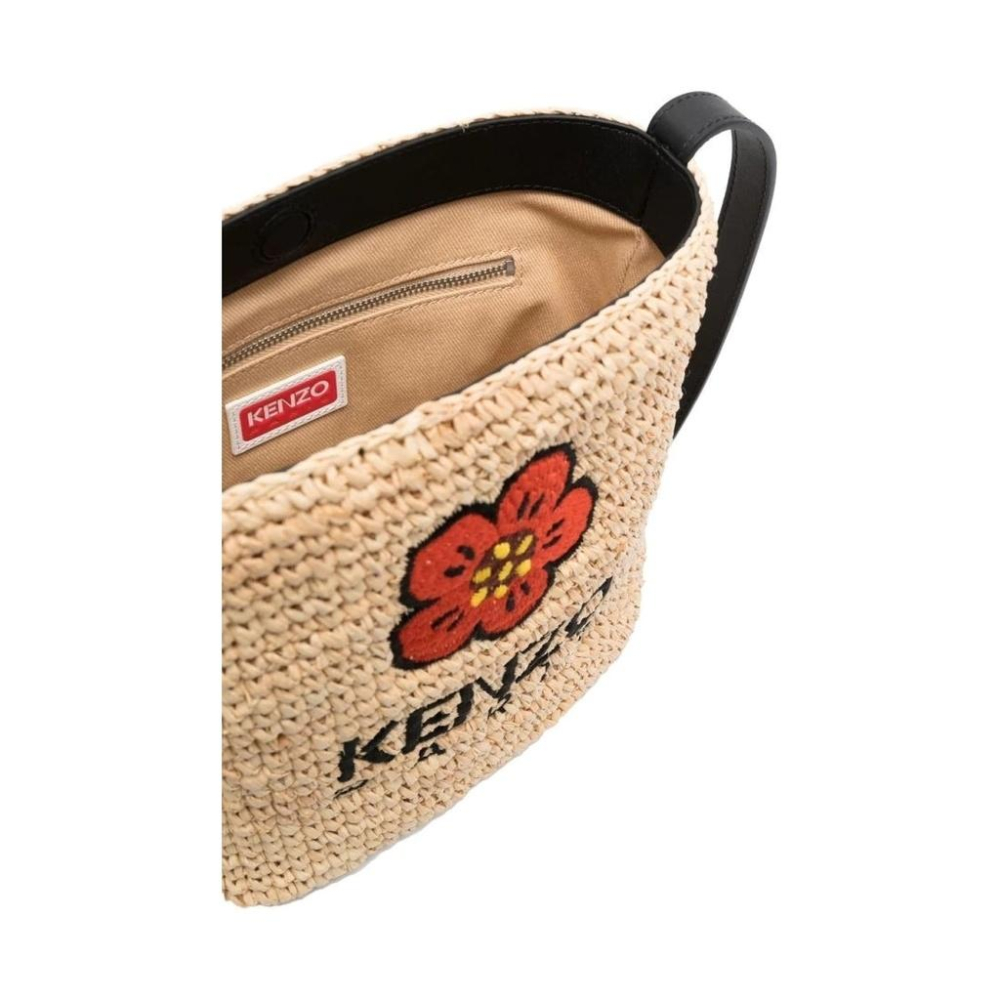 KENZO BOKE FLOWER 迷你草編斜挎水桶包 BOKE FLOWER BUCKET CROSSBODY BAG-細節圖4