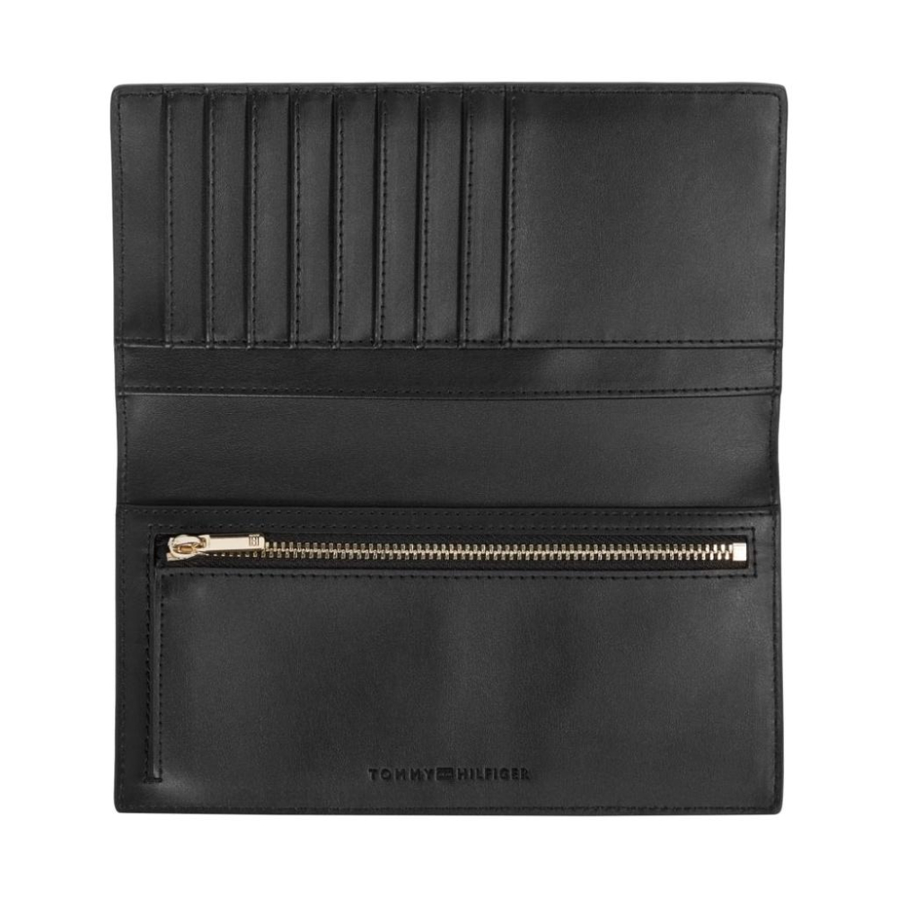 TOMMY HILFIGER OUTLINE LRG FLAP WALLET WOMENS-細節圖3